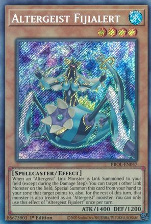 Altergeist Fijialert (BROL-EN047) - Secret Rare - Brothers of Legend