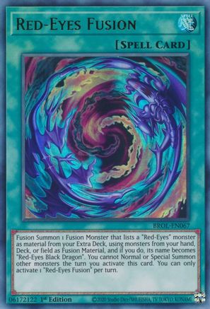 Red-Eyes Fusion (BROL-EN067) - Ultra Rare - 1st Edition - Brothers of Legend