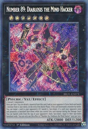 Number 89: Diablosis the Mind Hacker (BROL-EN073) - Secret Rare - 1st Edition - Brothers of Legend