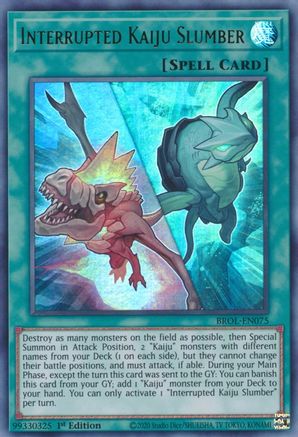Interrupted Kaiju Slumber (BROL-EN075) - Ultra Rare - Brothers of Legend