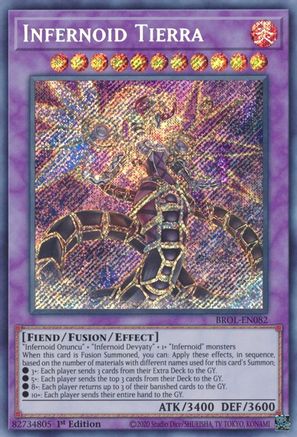 Infernoid Tierra (BROL-EN082) - Secret Rare - 1st Edition - Brothers of Legend