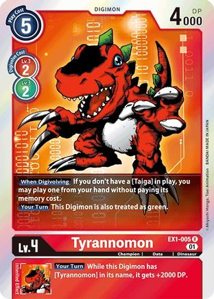 Tyrannomon (EX1-005) Foil Rare - Classic Collection