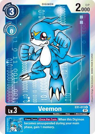 Veemon (EX1-013) Foil Rare - Classic Collection
