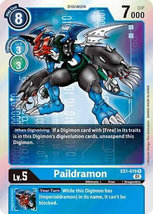 Paildramon (EX1-019) Foil Rare - Classic Collection