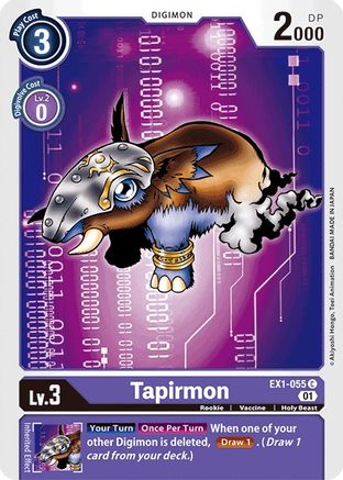 Tapirmon (EX1-055)  Common - Classic Collection