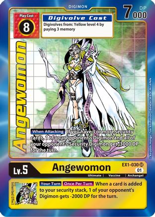 Angewomon (Alternate Art) (EX1-030) Foil Super Rare - Classic Collection