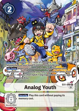 Analog Youth (Alternate Art) (EX1-066) Foil Rare - Classic Collection