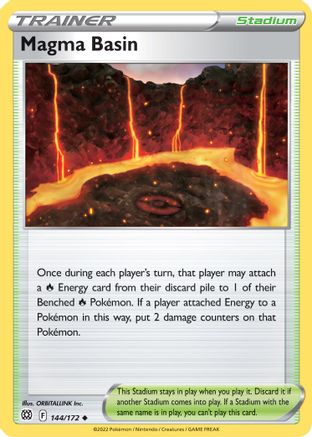 Magma Basin 144/172  - Uncommon - SWSH09: Brilliant Stars