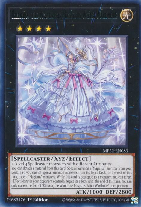 Rilliona the Wondrous Magistus Witch Wardrobe MP22-EN083 (2022 Tin of the Pharaoh's Gods)  - 1st Edition