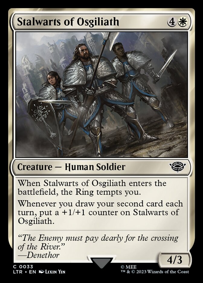 Stalwarts of Osgiliath 33/281 (Universes Beyond: The Lord of the Rings: Tales of Middle-earth) 