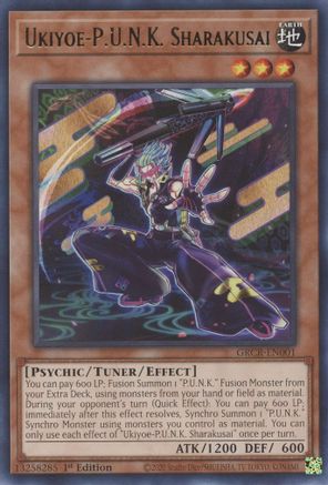 Ukiyoe-P.U.N.K. Sharakusai (GRCR-EN001) - Rare - 1st Edition - The Grand Creators