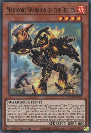 Magicore Warrior of the Relics (GRCR-EN027) - Super Rare - 1st Edition - The Grand Creators