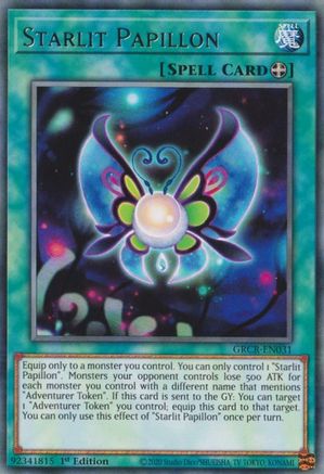 Starlit Papillon (GRCR-EN031) - Rare - 1st Edition - The Grand Creators