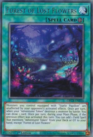 Forest of Lost Flowers (GRCR-EN034) - Rare - 1st Edition - The Grand Creators