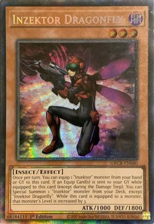 Inzektor Dragonfly (CR) (GRCR-EN040) - Collector's Rare - The Grand Creators