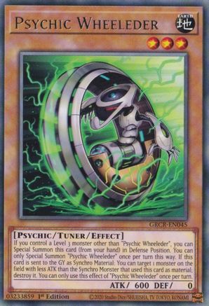 Psychic Wheeleder (GRCR-EN045) - Rare - The Grand Creators