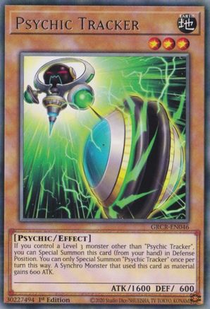 Psychic Tracker (GRCR-EN046) - Rare - 1st Edition - The Grand Creators