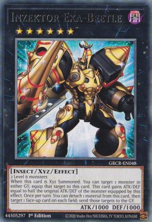 Inzektor Exa-Beetle (GRCR-EN048) - Rare - 1st Edition - The Grand Creators