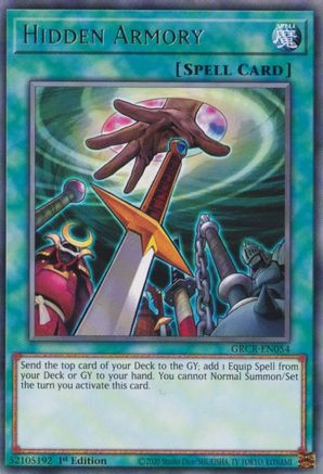 Hidden Armory (GRCR-EN054) - Rare - 1st Edition - The Grand Creators