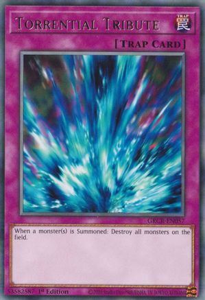 Torrential Tribute (GRCR-EN057) - Rare - 1st Edition - The Grand Creators