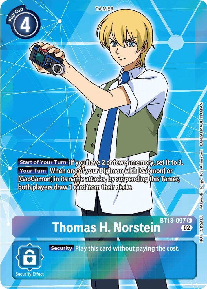 Thomas H Norstein Box Topper BT13-097 R (Versus Royal Knights)  - Foil