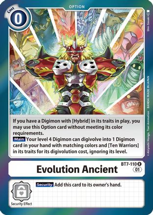 Evolution Ancient (BT7-110) Foil Rare - Next Adventure