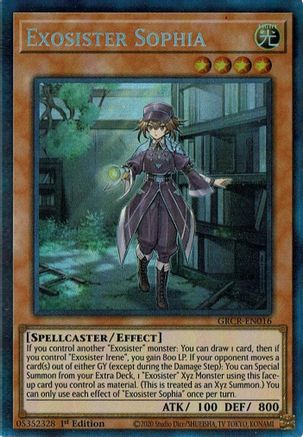 Exosister Sophia (CR) (GRCR-EN016) - Collector's Rare - The Grand Creators