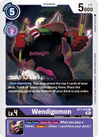 Wendigomon (BT7-070)  Common - Next Adventure