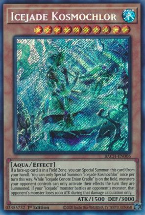 Icejade Kosmochlor (BACH-EN006) - Secret Rare - 1st Edition - Battle of Chaos