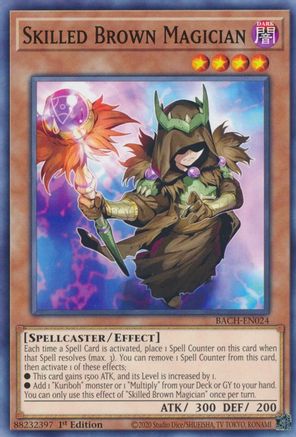 Skilled Brown Magician (BACH-EN024) - Common - 1st Edition - Battle of Chaos