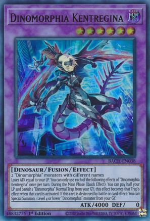 Dinomorphia Kentregina (BACH-EN038) - Ultra Rare - Battle of Chaos
