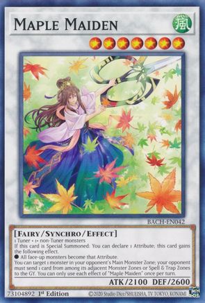 Maple Maiden (BACH-EN042) - Common - 1st Edition - Battle of Chaos