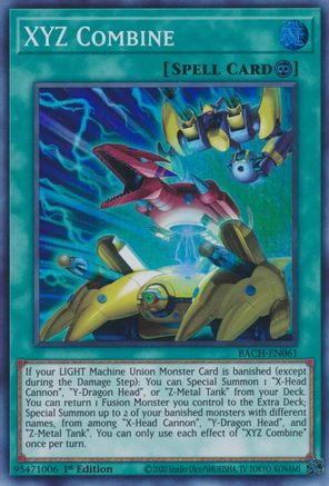 XYZ Combine (BACH-EN061) - Super Rare - 1st Edition - Battle of Chaos