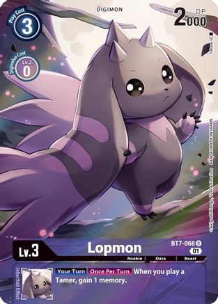 Lopmon (Alternate Art) (BT7-068) Foil Rare - Next Adventure