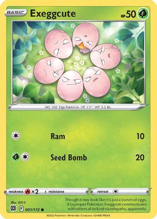 Exeggcute 1/172  - Common - SWSH09: Brilliant Stars