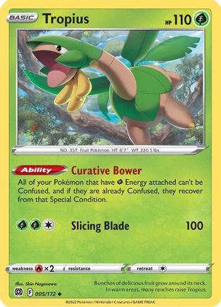 Tropius 5/172  - Uncommon - SWSH09: Brilliant Stars