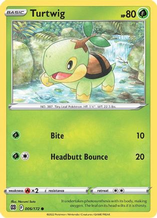 Turtwig 6/172  - Common - SWSH09: Brilliant Stars