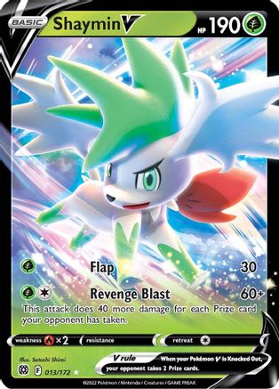 Shaymin V 13/172 Holofoil - Ultra Rare - SWSH09: Brilliant Stars