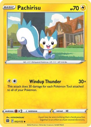 Pachirisu 52/172  - Uncommon - SWSH09: Brilliant Stars
