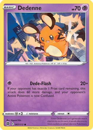 Dedenne 67/172  - Common - SWSH09: Brilliant Stars