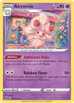 Alcremie 71/172  - Rare - SWSH09: Brilliant Stars