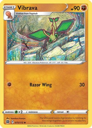 Vibrava 75/172  - Uncommon - SWSH09: Brilliant Stars