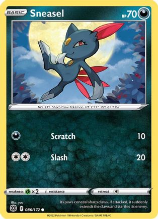 Sneasel 86/172  - Common - SWSH09: Brilliant Stars