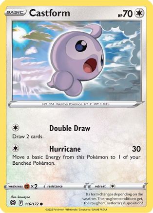 Castform 116/172  - Common - SWSH09: Brilliant Stars