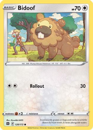 Bidoof 120/172  - Common - SWSH09: Brilliant Stars