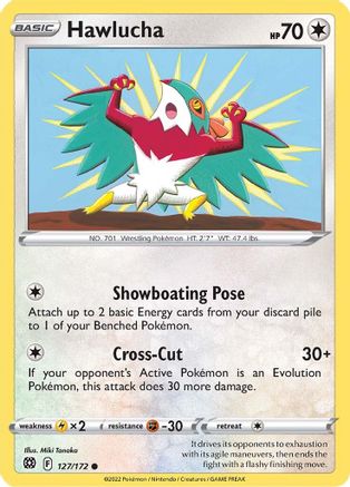 Hawlucha 127/172  - Common - SWSH09: Brilliant Stars