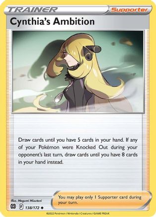Cynthia's Ambition 138/172  - Uncommon - SWSH09: Brilliant Stars