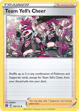 Team Yell's Cheer 149/172  - Uncommon - SWSH09: Brilliant Stars