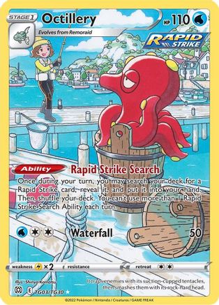 Octillery TG03/30 Holofoil - Ultra Rare - SWSH09: Brilliant Stars Trainer Gallery