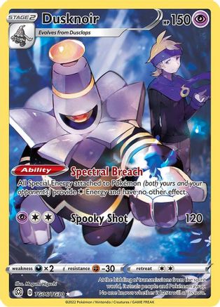 Dusknoir TG06/30 Holofoil - Ultra Rare - SWSH09: Brilliant Stars Trainer Gallery
